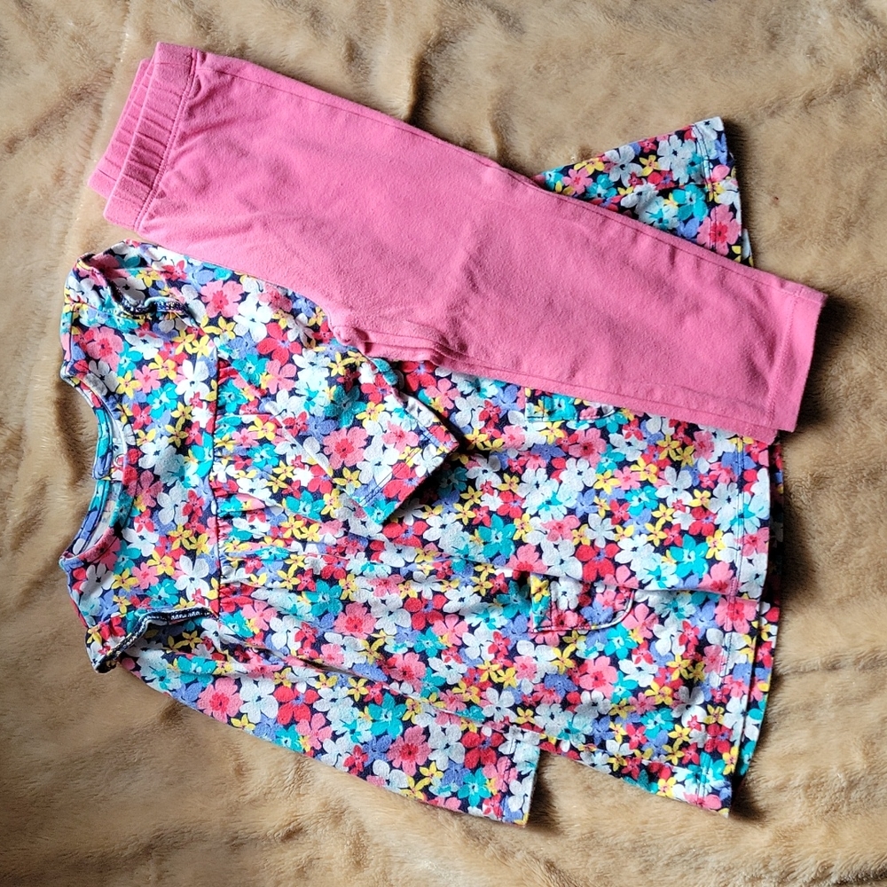 Flower Dress W/Matching Leggings Carters 18m